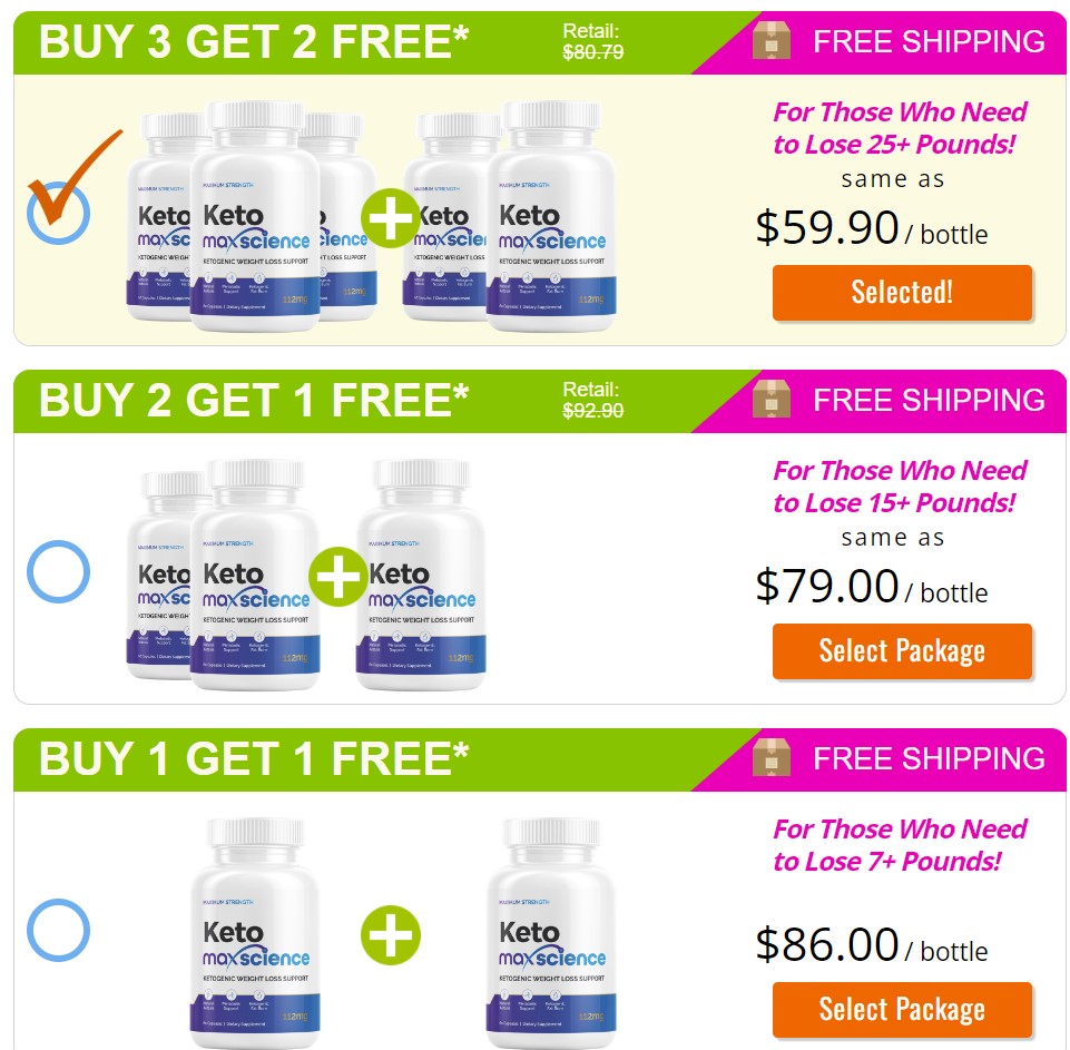 Keto Max Science Pricing scam